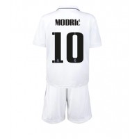 Fotbalové Dres Real Madrid Luka Modric #10 Dětské Domácí 2022-23 Krátký Rukáv (+ trenýrky)